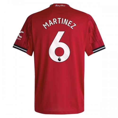 Fotbalový Dres Manchester United Martinez 6 Domácí Dresy 2025-26 Fotbalový Dres Manchester United Martinez 6 Domácí Dresy 2025-26